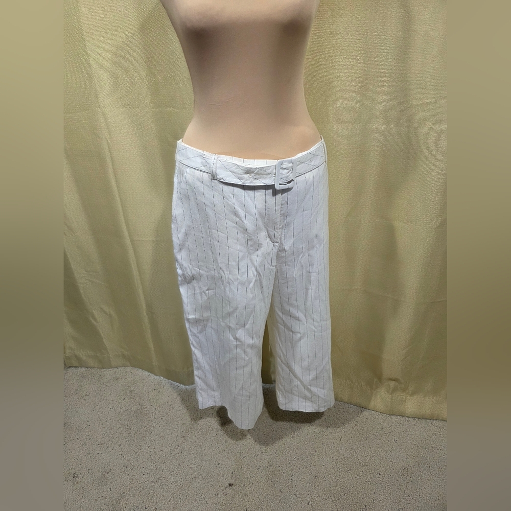 Express Ivory Pinstripe Trousers